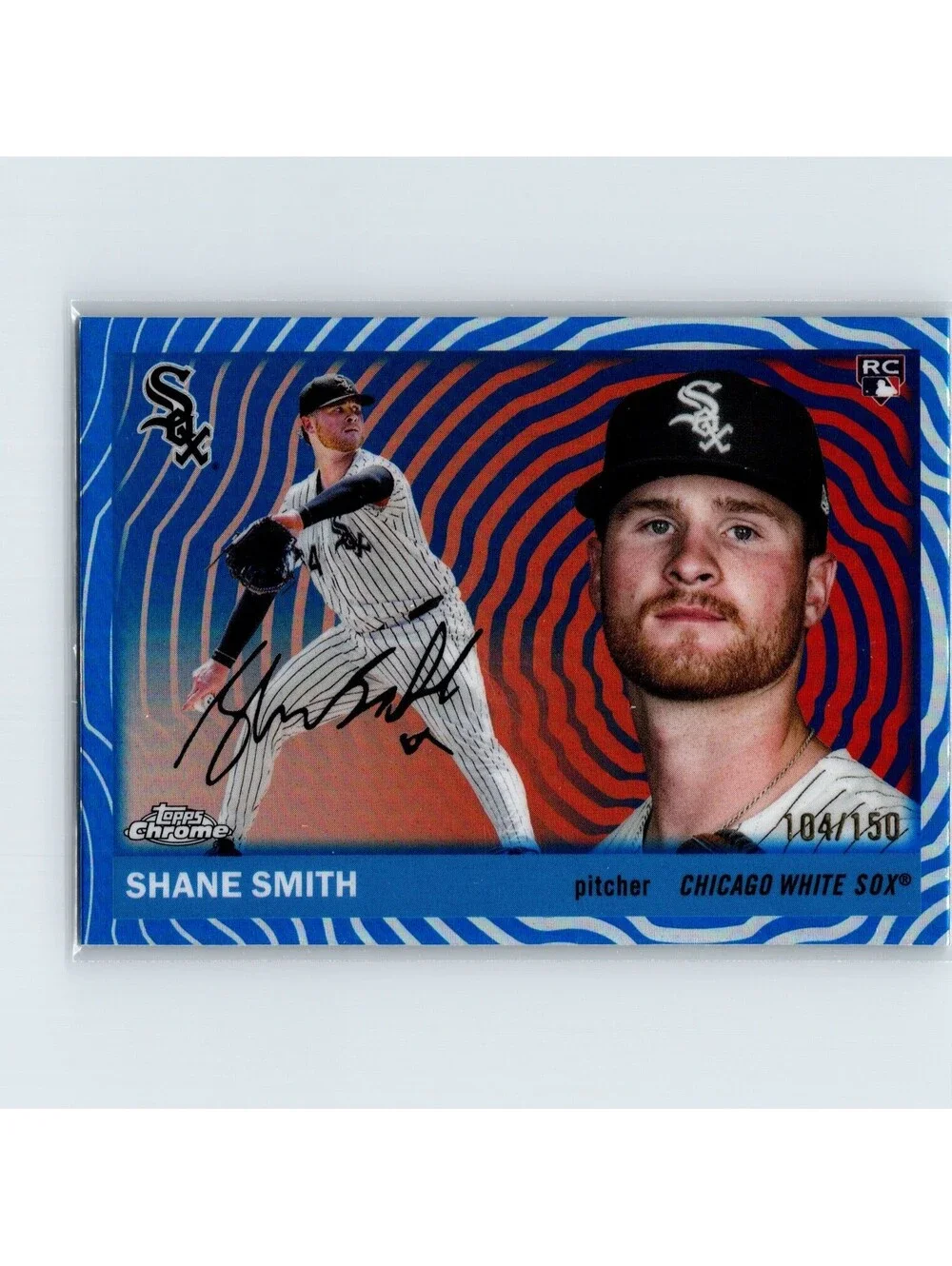 2025 Topps Chrome Platinum Shane Smith RC #211 Blue Vibrations Refractor /150